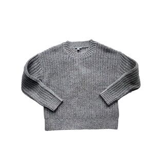 COS speckled wool & silk blend chunky knit crew neck sweater xs